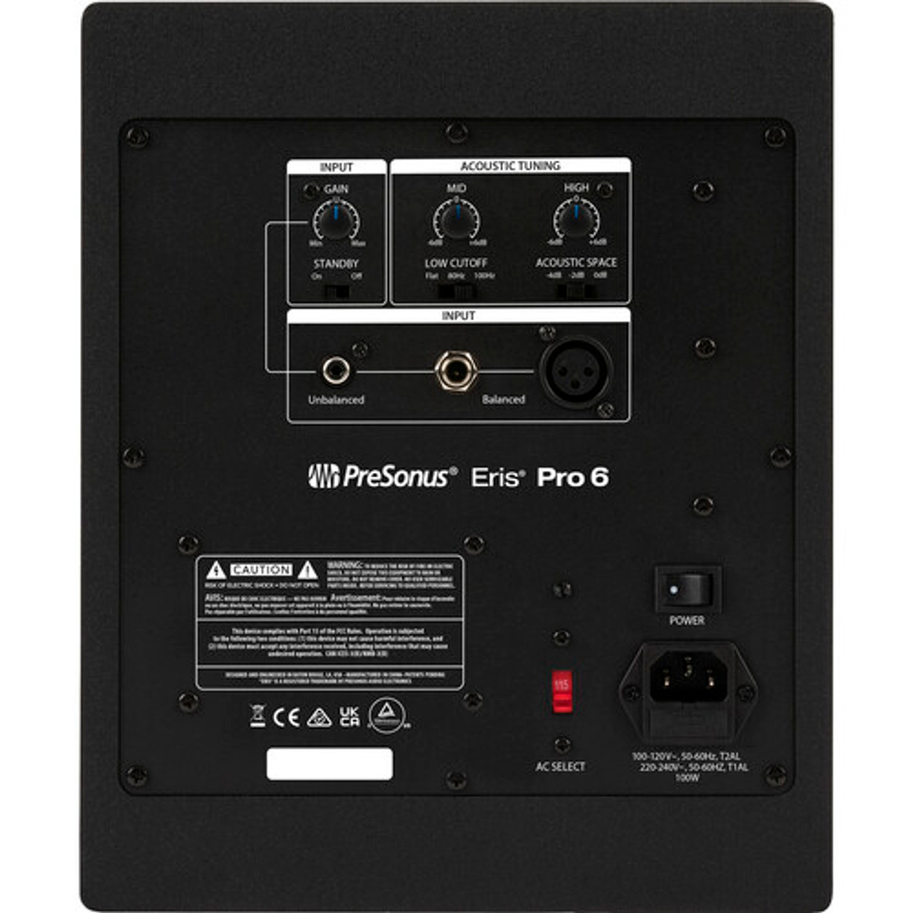 PreSonus ERIS PRO 6 Powered 6.5" 140W High-Definition Coaxial Studio Monitor (ERIS PRO 6 )
