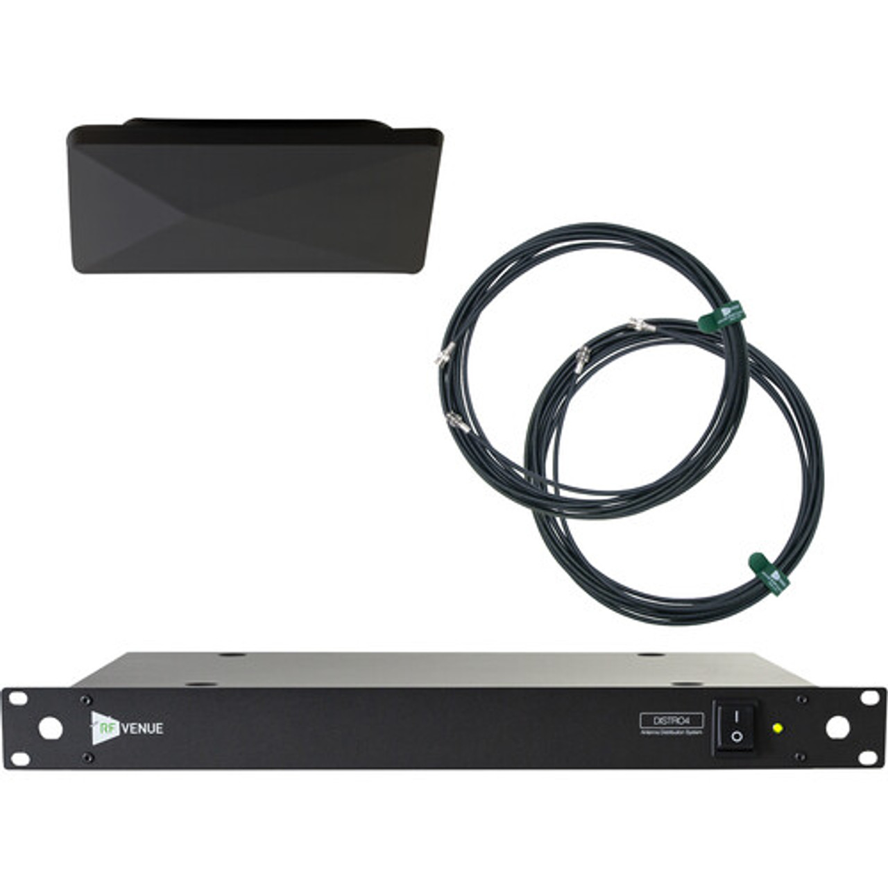 RF Venue D-ARCBDISTRO4 Diversity Architectural Antenna & DISTRO4 4-Channel UHF Distribution System Pack 