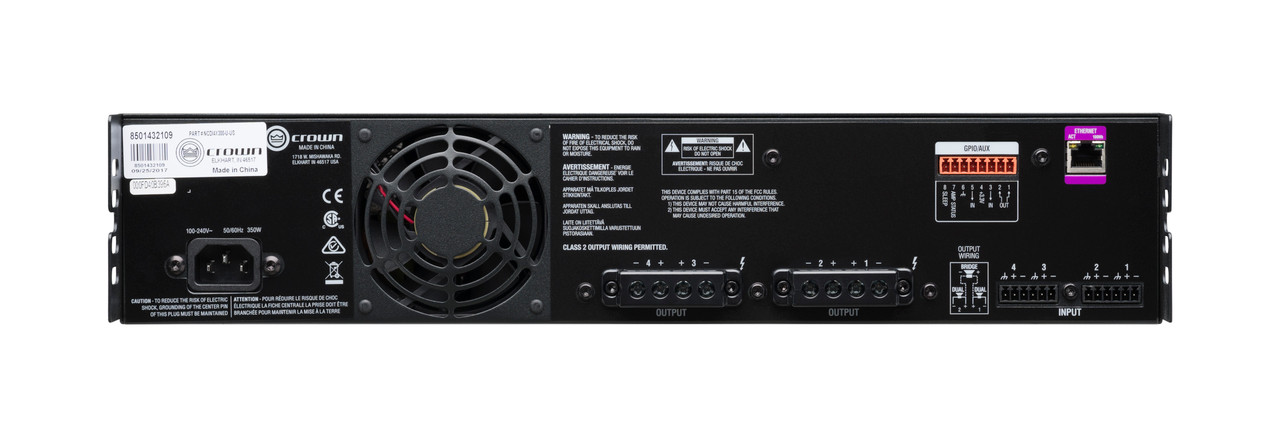 CrownCDi4x300 Power Amplifier 4x300W