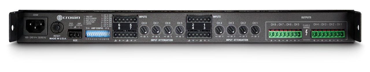 Crown CT8150 Eight-Channel 125W Power Amplifier