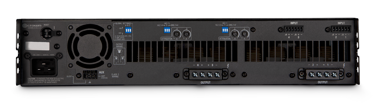 Crown DCI4X1250 Four-Channel 1250W Analog Power Amplifier 