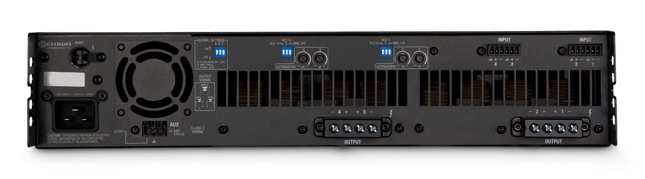 Crown DCI4X1250 Four-Channel 1250W Analog Power Amplifier
