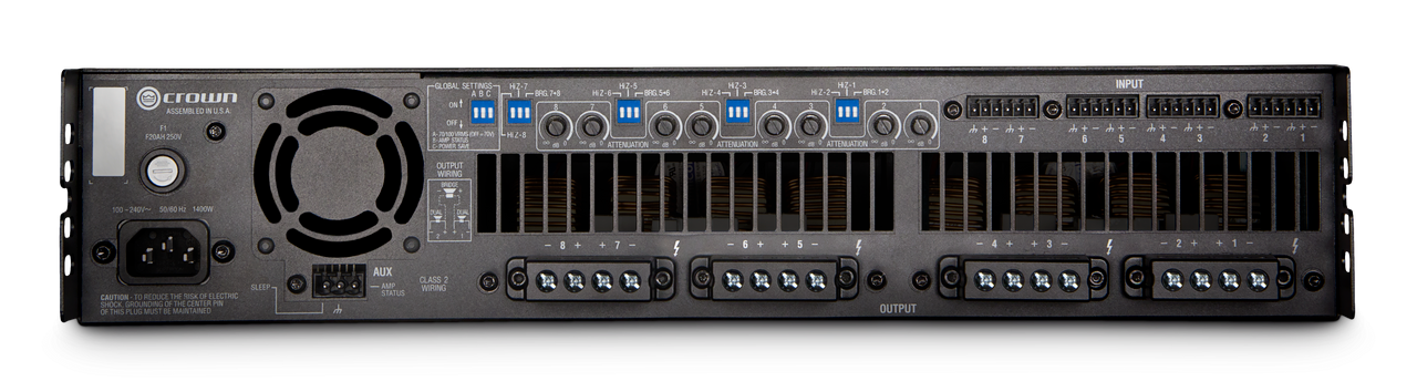 Crown DCI8X300 Eight-Channel 300W Power Amplifier