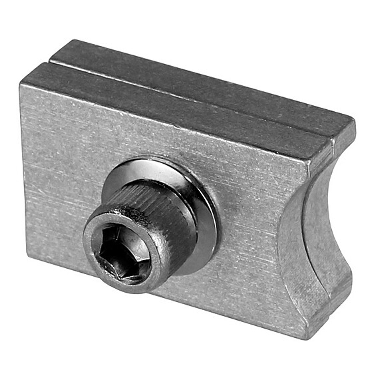 The Light Source M140TSTOPM Double I Beam Curtain Track Stop Mill Finish