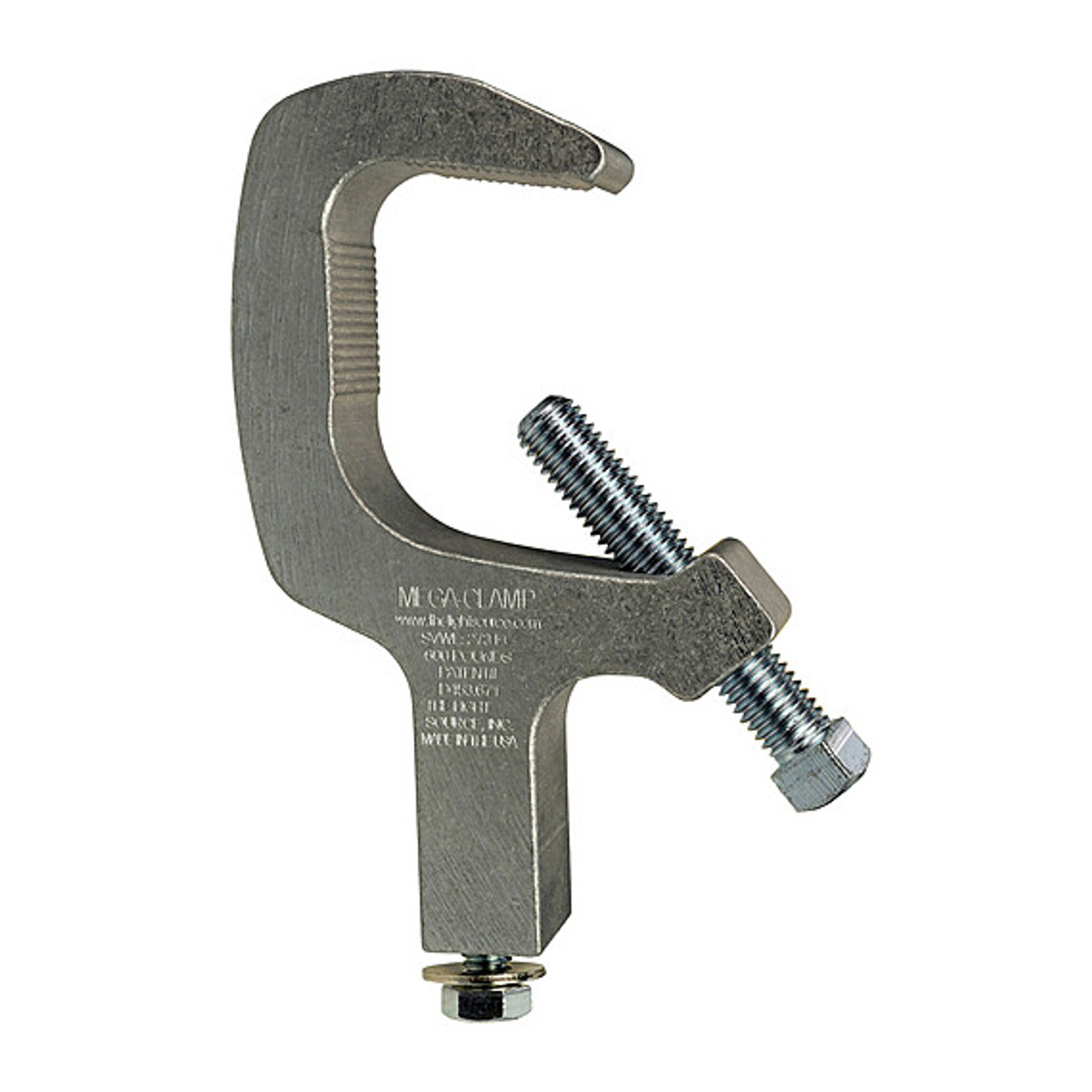 The Light Source MAM3/8 Mega-Clamp With 3/8" Bottom Bolt Mill Finish