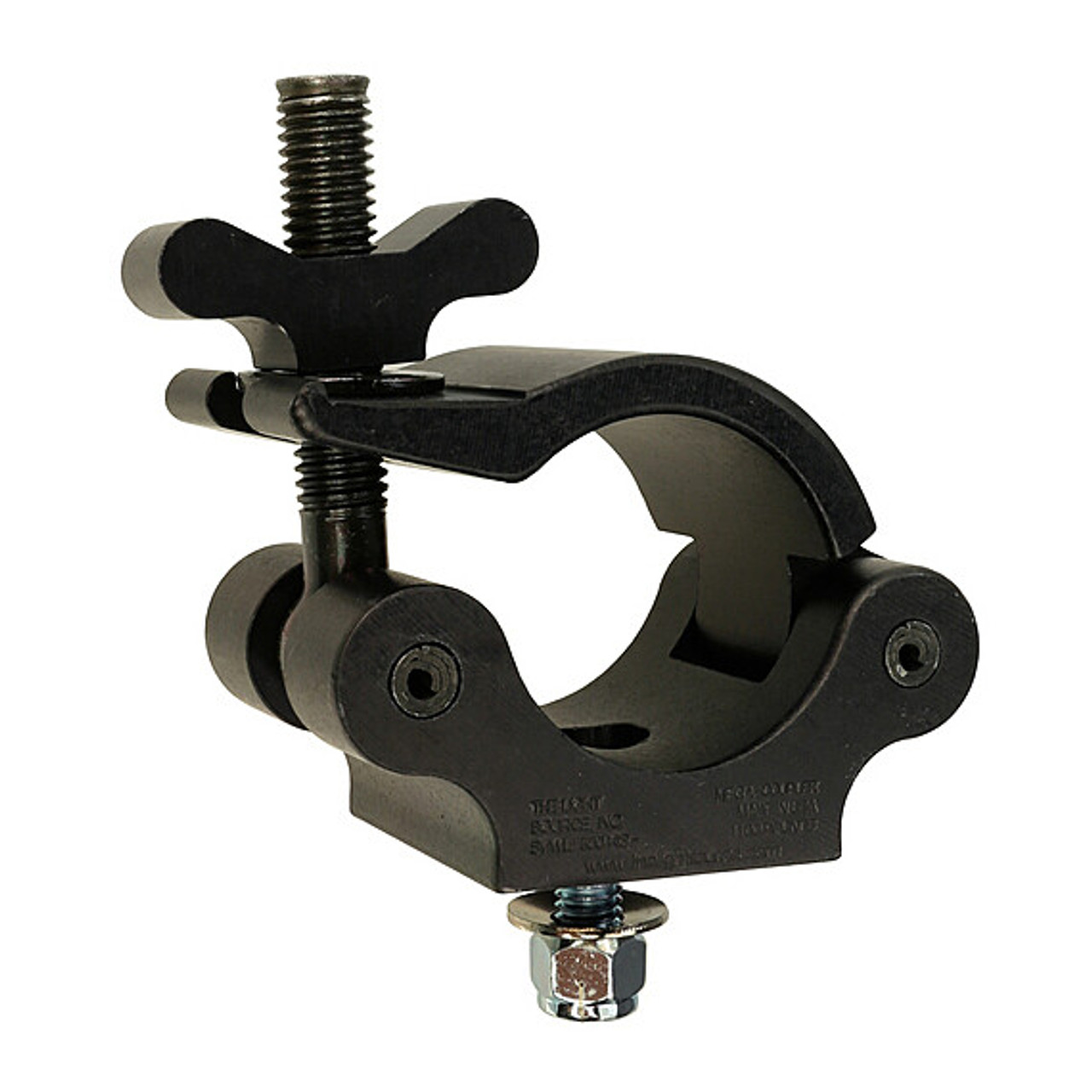 The Light Source MLB3/8-SW Mega-Coupler With 3/8" Hex Head Cap Screw & Steel Wing Nut Black Finish