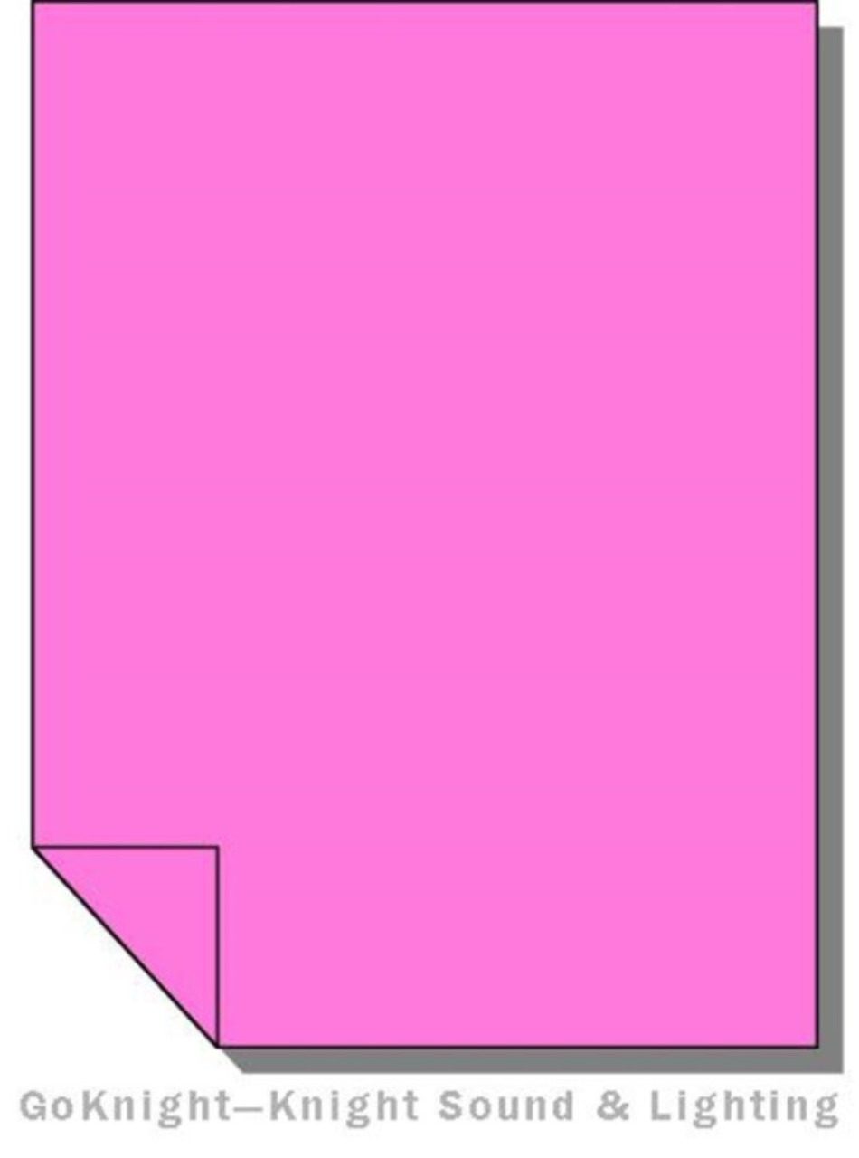 Lee Filters 002 Rose Pink Lighting Gel Sheet 21" x 24"