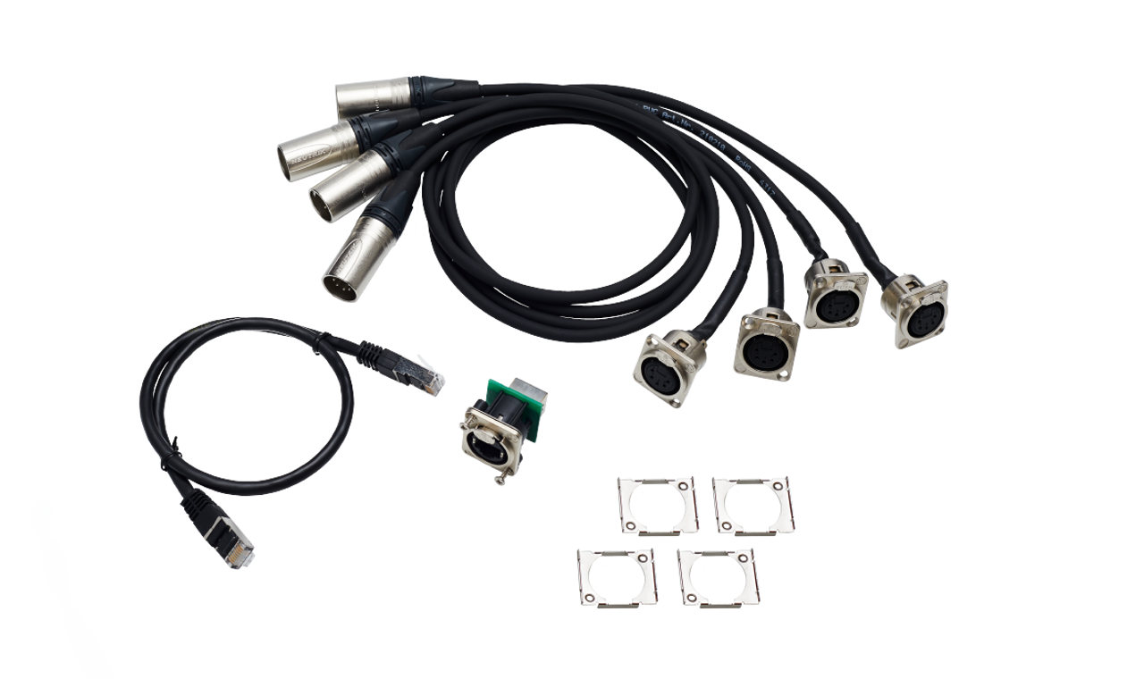 MA Lighting Adapter Cable Set For 4Port XLR Rack Mount Kit