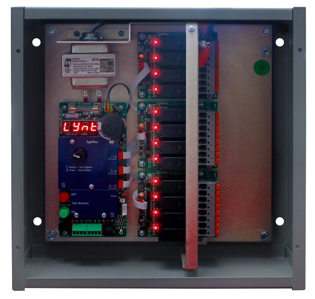 LynTec PDS-12 120V, 12 Circuit Sequencer with 30 Amp Latching Relays Installed (PDS-12)