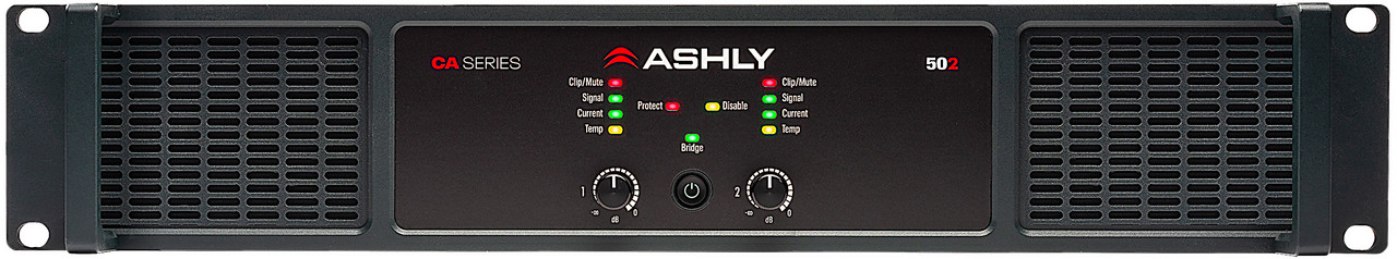 Ashly CA 502 High Efficiency Power Amplifier 2 x 500W