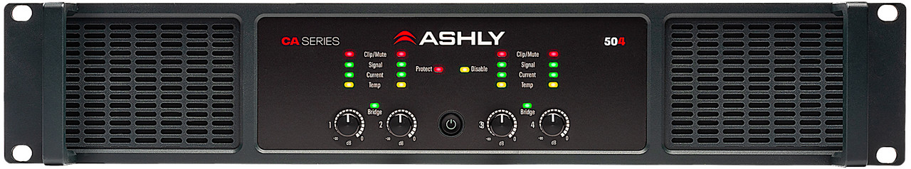 Ashly CA 504 High Efficiency Power Amplifier 4 x 500W
