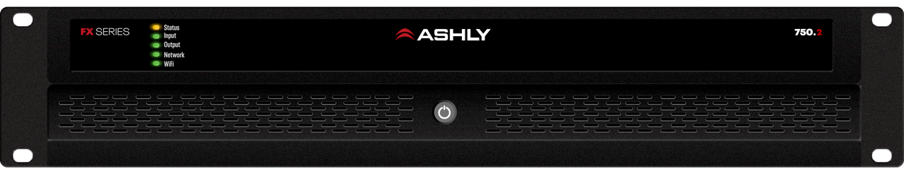 Ashly FX750.2 1/2-Rack Compact 2-Channel Power Amplifier With DSP 2 x 750W