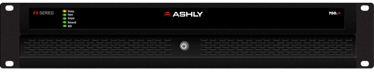 Ashly FX750.4 1/2-Rack Compact 4-Channel Power Amplifier With DSP 4 x 750W 