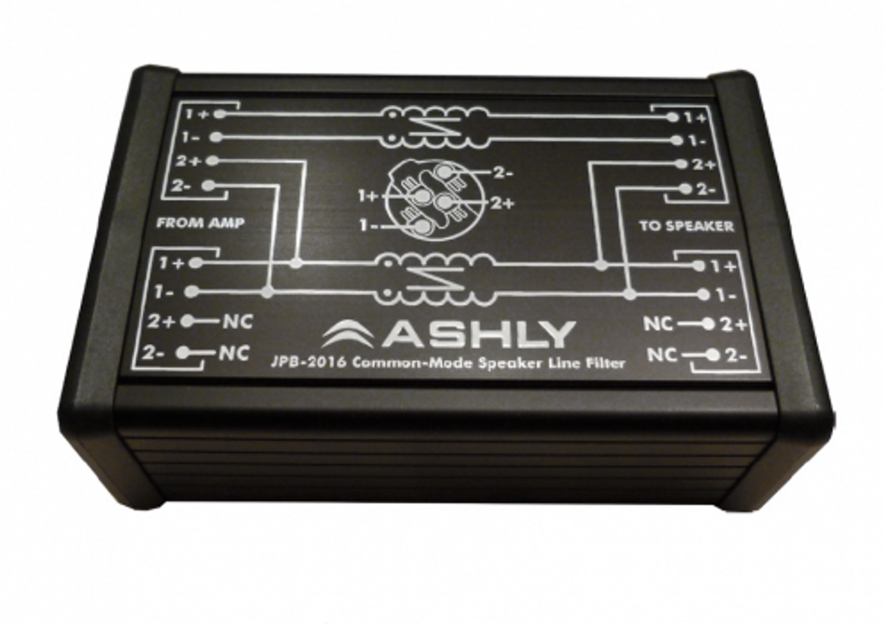 Ashly JPB-2016 2-Channel In-Line Common-Mode Speaker Line Filter