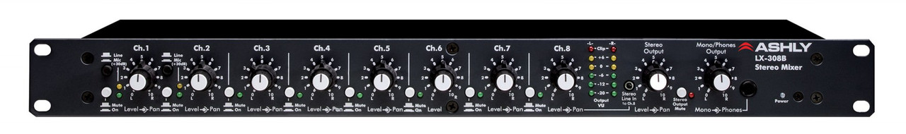 Ashly LX-308B Analog Mixer 8 Input Stereo Line