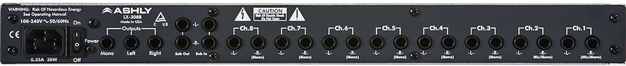 Ashly LX-308B Analog Mixer 8 Input Stereo Line