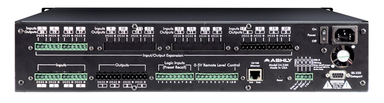 Ashly ne24.24mt (12x8) Logic Protea DSP Audio Matrix Processor 12-In x 8-Out With Logic Card