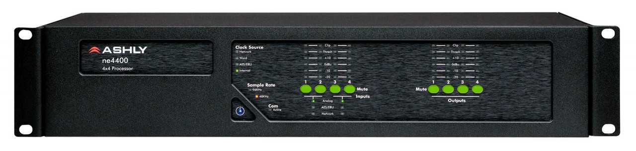 Ashly ne4400c Network-Enabled Protea DSP Audio System Processor 4-In x 4-Out With CobraNet Network Card