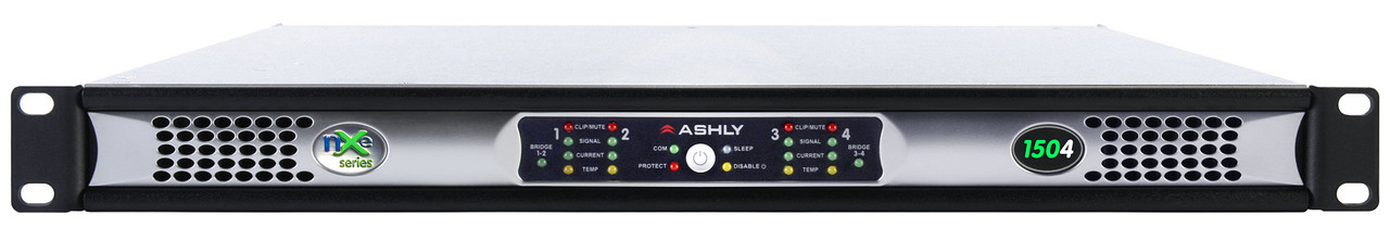 Ashly nXe1504bd Network Multi-Mode Amplifier 4 x 150 Watts With Dante & OPDAC4 Option Cards