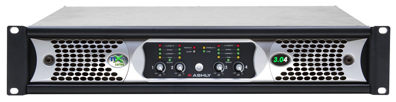 Ashly nXe3.04bc Network Multi-Mode Amplifier 4 x 3KW With CobraNet & OPDAC4 Option Cards
