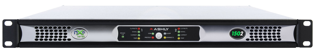 Ashly nXp1502c Protea DSP Multi-Mode Amplifier 2 x 150 Watts With CobraNet Option Card