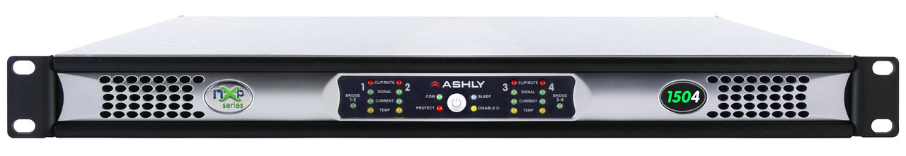 Ashly nXp1504d Protea DSP Multi-Mode Amplifier 4 x 150 Watts With Dante Option Card
