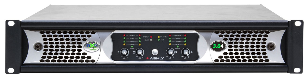 Ashly nXp3.04c Protea DSP Multi-Mode Amplifier 4 x 3KW With CobraNet Option Card
