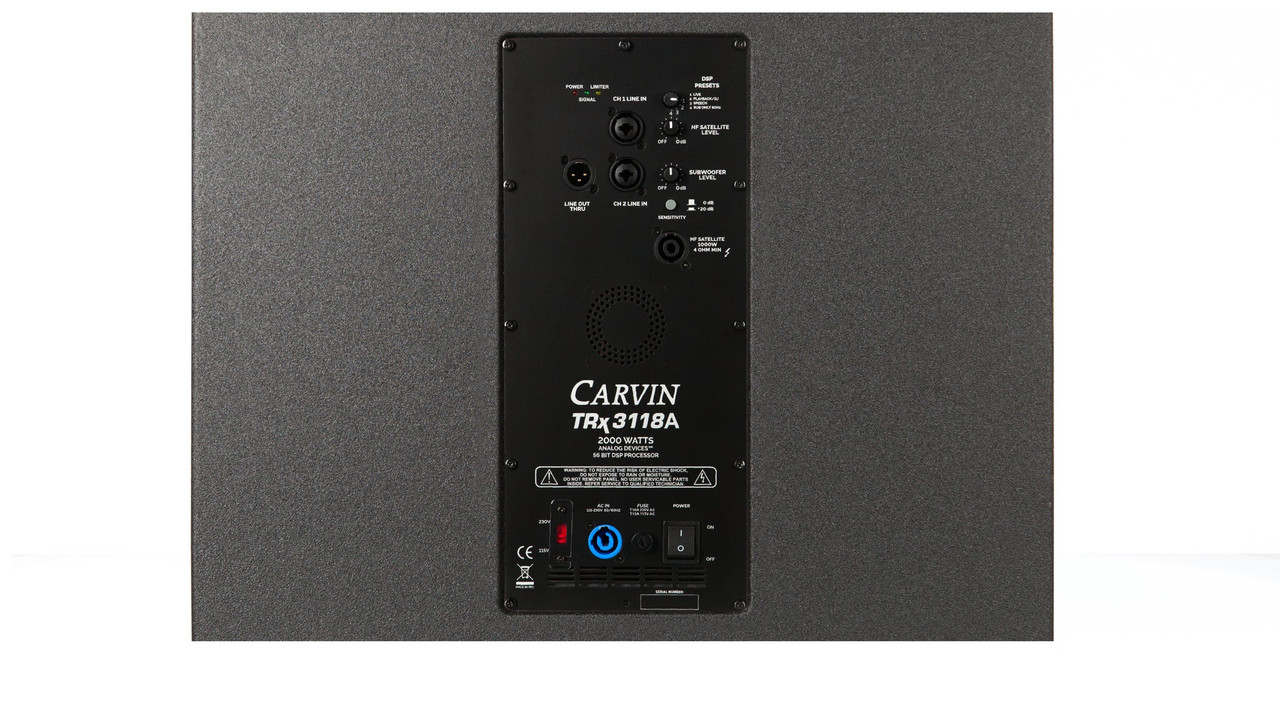 Carvin TRX3118A 18" 2200W Powered Subwoofer