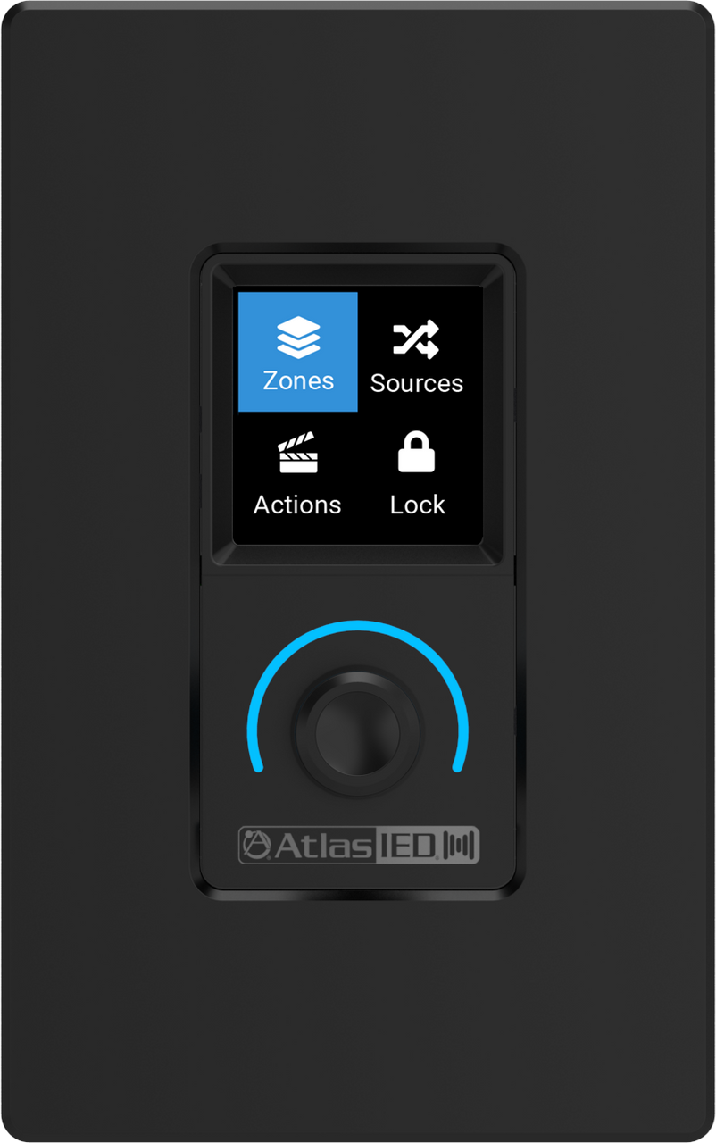 Atlas Sound Atmosphere™ Zone, Source, and Volume Wall Controller (C-ZSV-US-B-)