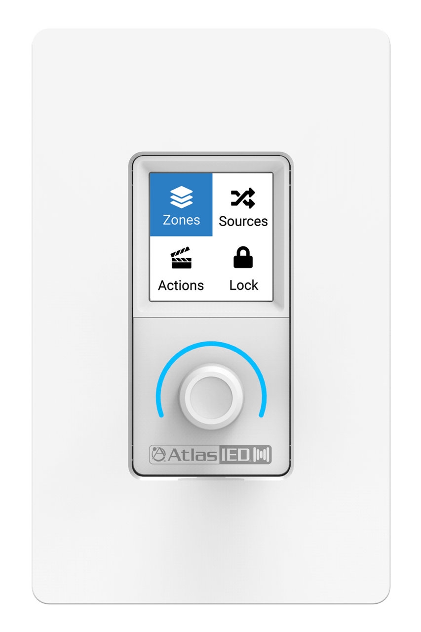 Atlas Sound Atmosphere™ Zone, Source, and Volume Wall Controller (C-ZSV-US-B-)