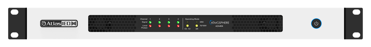  Atlas Sound AZA404 400-Watt Networkable 4-Channel Power Amplifier (AZA404)