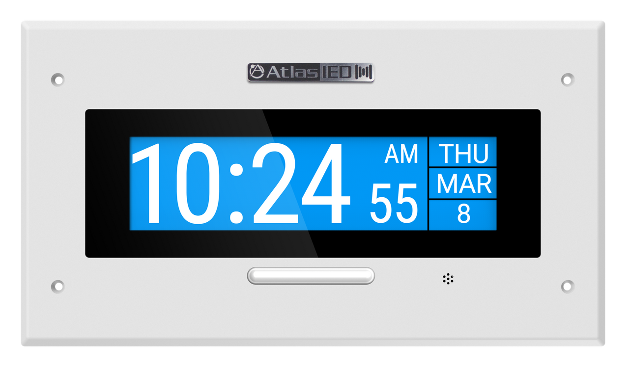 Atlas Sound IP-DMF PoE+ Indoor Wall Mount LCD Endpoint with Talkback Microphone and LED Flasher (IP-DMF)