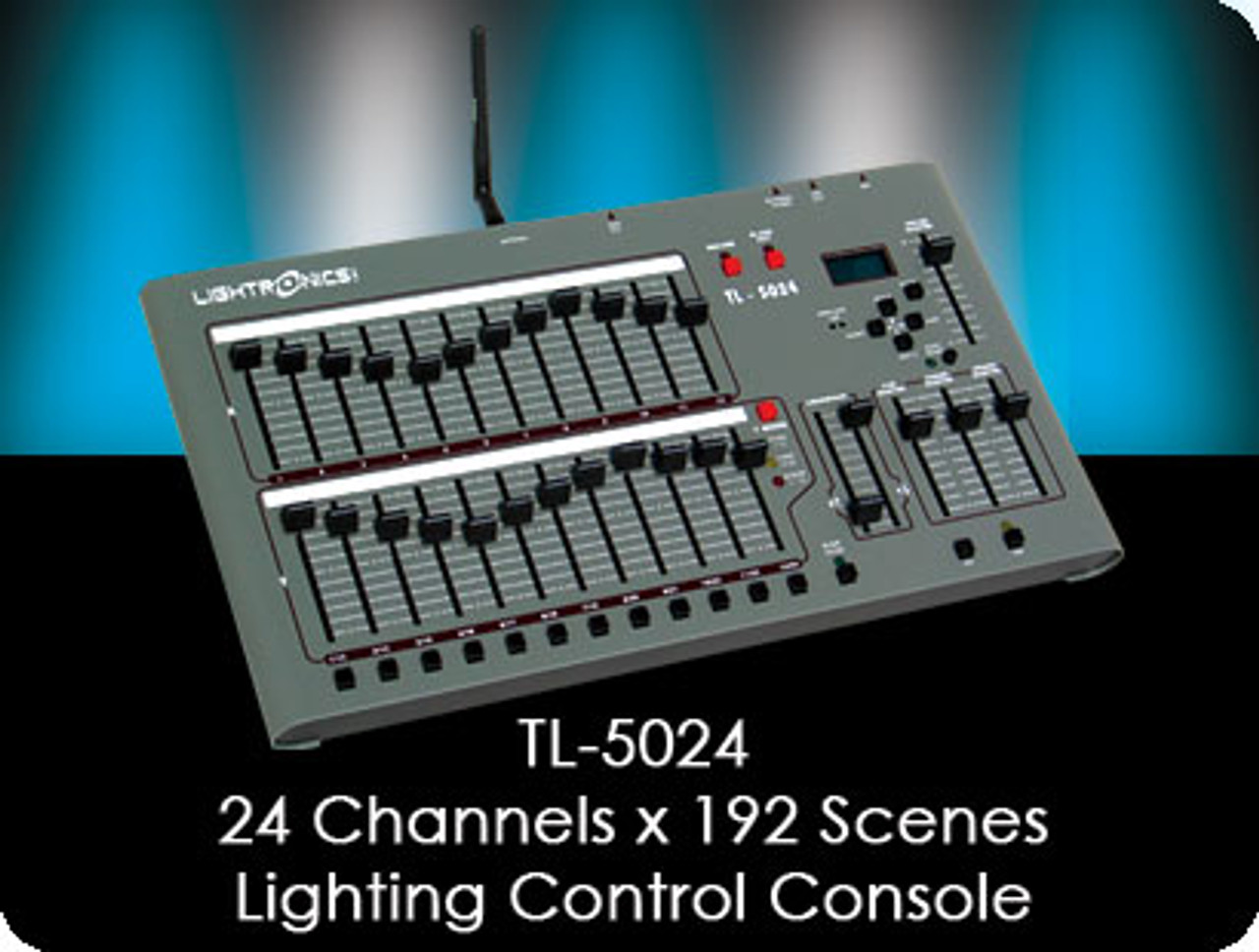Lightronics TL5024 24-Channels, 192 Scenes DMX-512 Controller includes 240 Scene Cue List