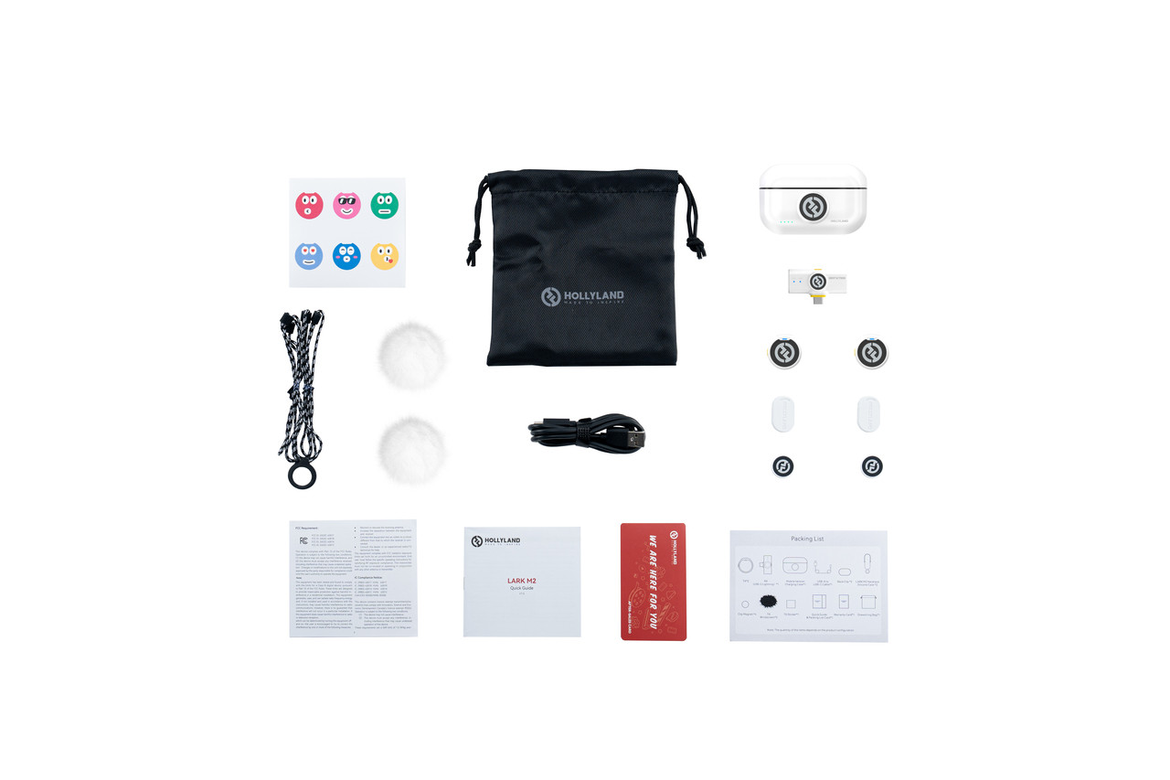 Hollyland LARK M2 With USB-C Plug (Duo,Ivory White) LARK M2