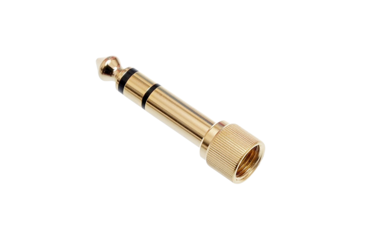 Sennheiser 6.3S - 3.5S Stereo Jack Screw-On Adapter, Gold-Plated (Headphones - 1/4" Jack Adapter)