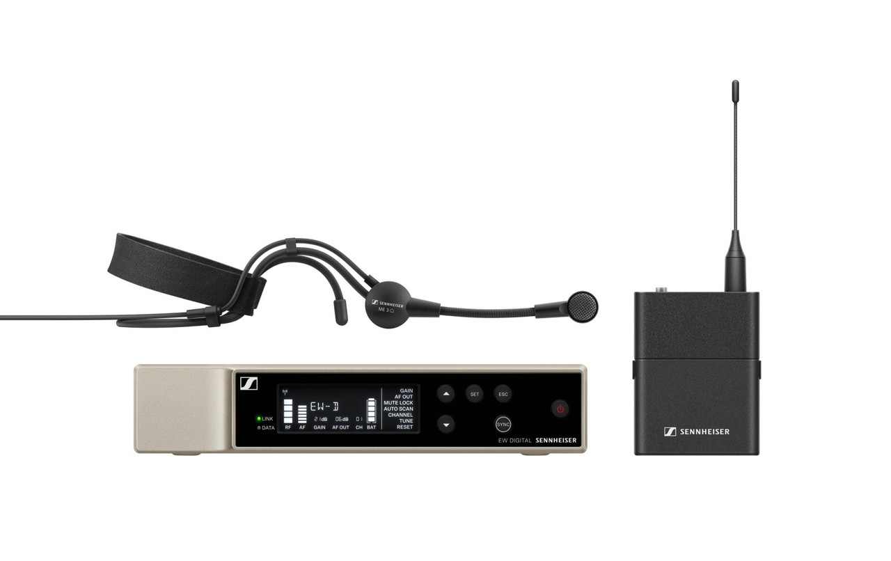 Sennheiser EW-D ME3 SET Digital Wireless System with ME3 Headset Microphone (EW-D ME3 SET (Q1-6)-)