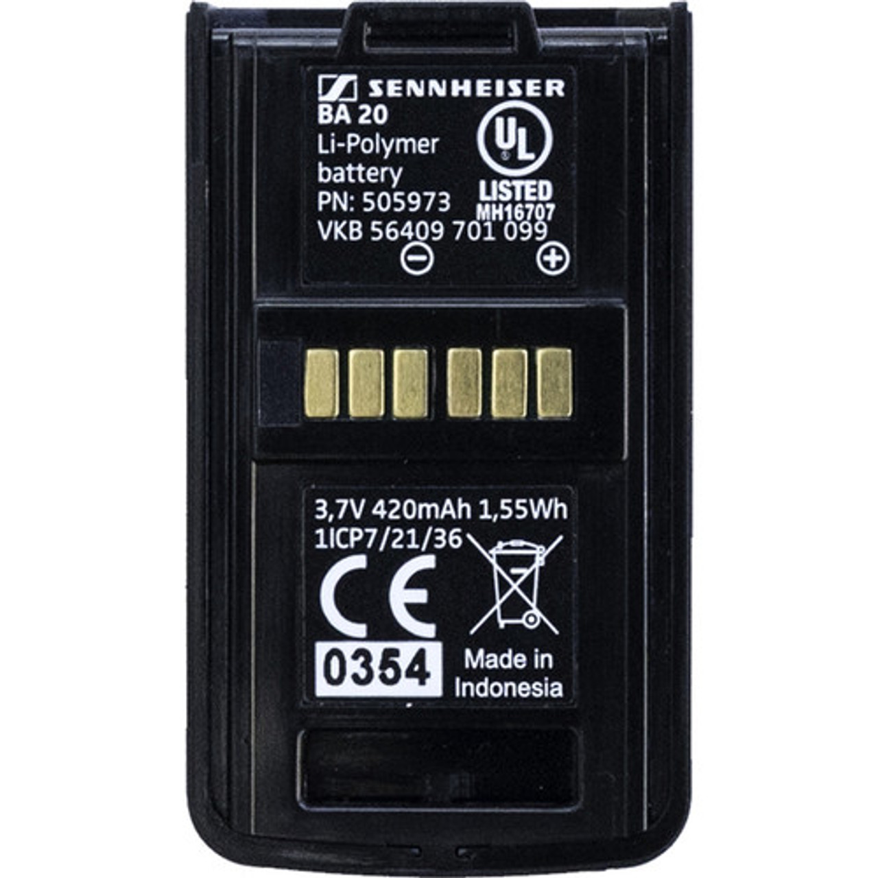 Sennheiser BA 20 Rechargeable Battery Pack for AVX EKP Compact Receiver (BA 20)