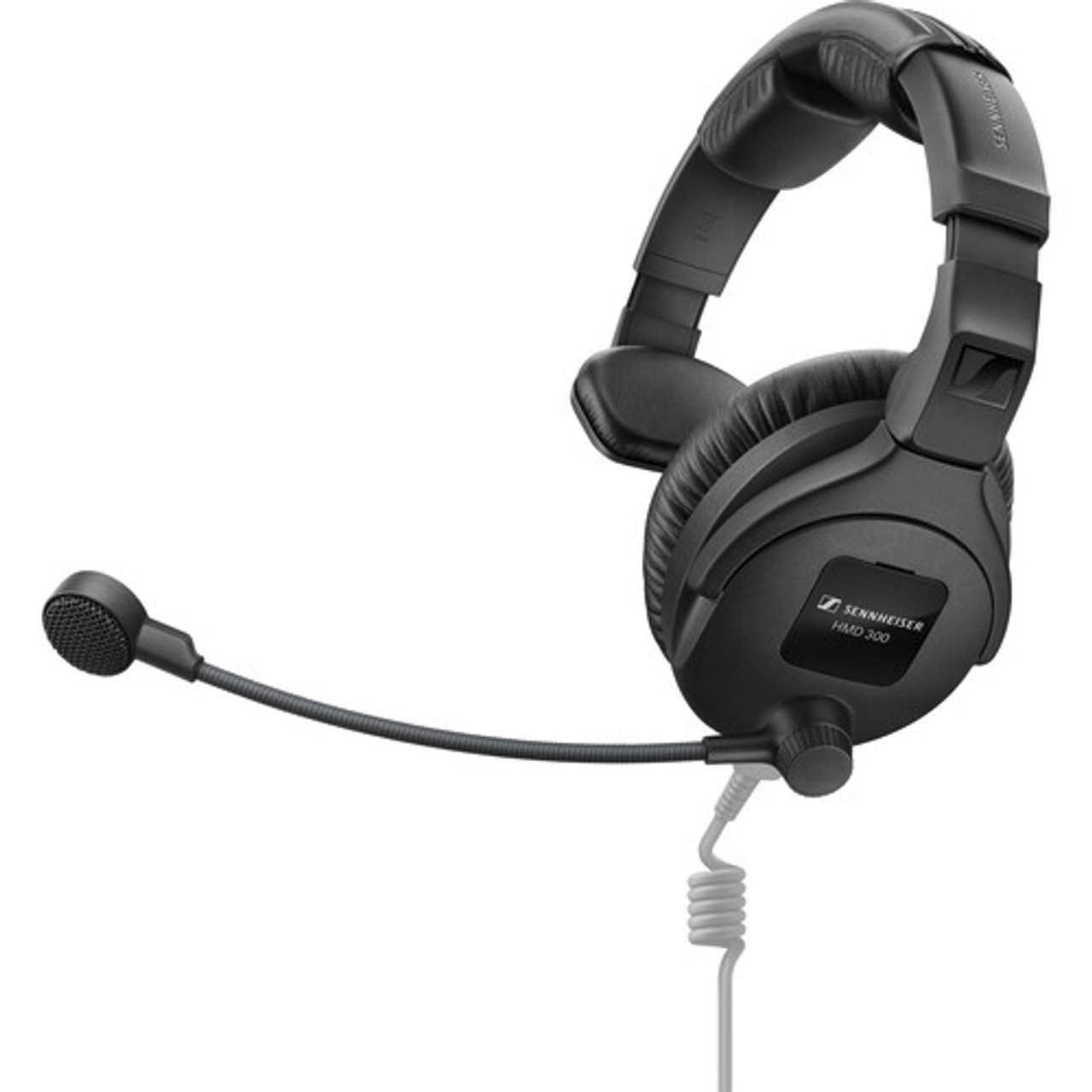 Sennheiser HMD 300 S Single-Ear Over-Ear Broadcast Headset with Dynamic Microphone (No Cable) (HMD 300 S)