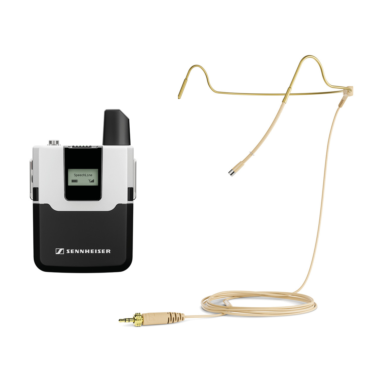 Sennheiser SL Bodypack HS 2 Kit DW-4 SpeechLine Digital Wireless SL Bodypack DW Transmitter with HS 2 Headset Mic (Beige, DW-4-US) (SL Bodypack HS 2 Kit DW-4)