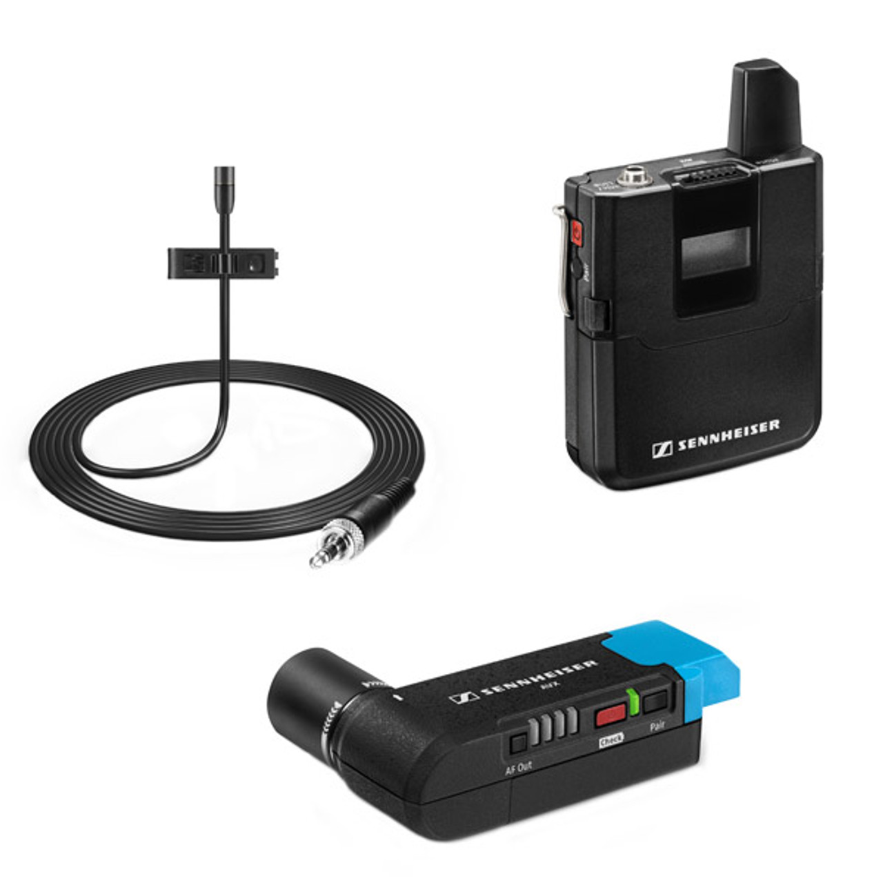 Sennheiser AVX-MKE2 SET Digital Camera-Mount Wireless Omni Lavalier Microphone System (1.9 GHz) (AVX-MKE2 SET-4)