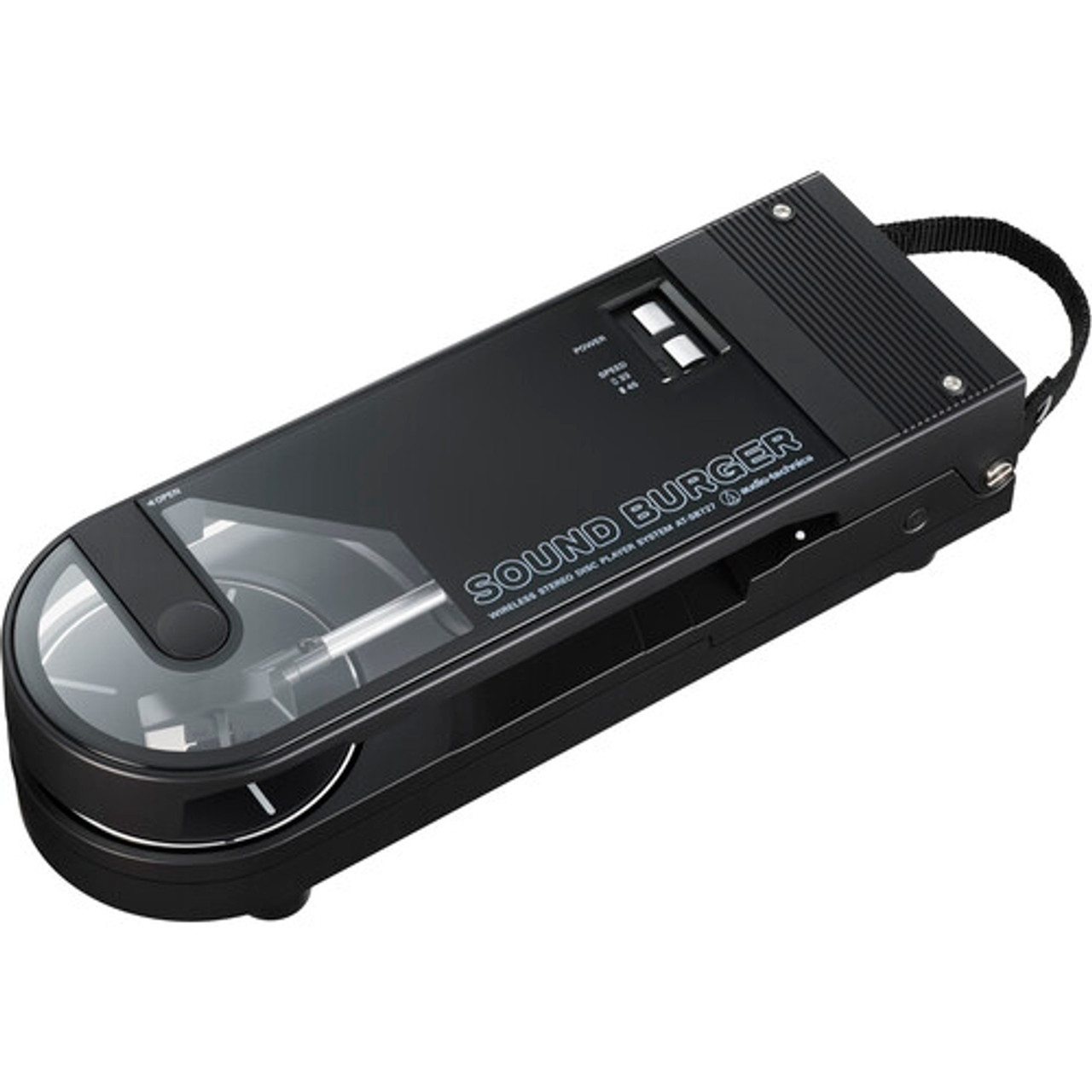 Audio-Technica AT-SB727 Consumer Sound Burger Manual Two-Speed Turntable (Black) (AT-SB727-BK)
