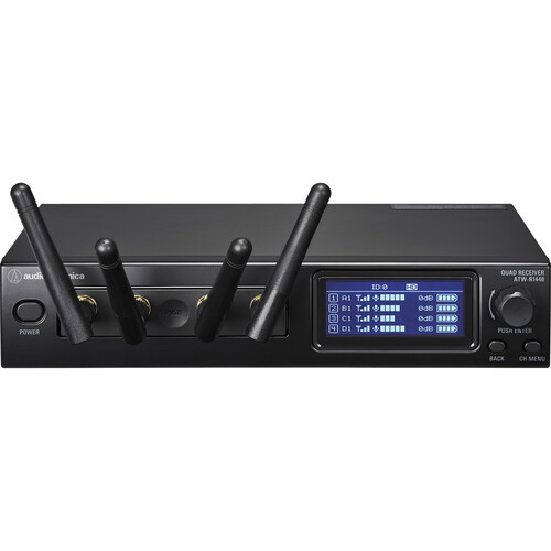 Audio-Technica ATW-R1440 System 20 PRO 4-Channel Digital Wireless Microphone Receiver (2.4 GHz) (ATW-R1440)