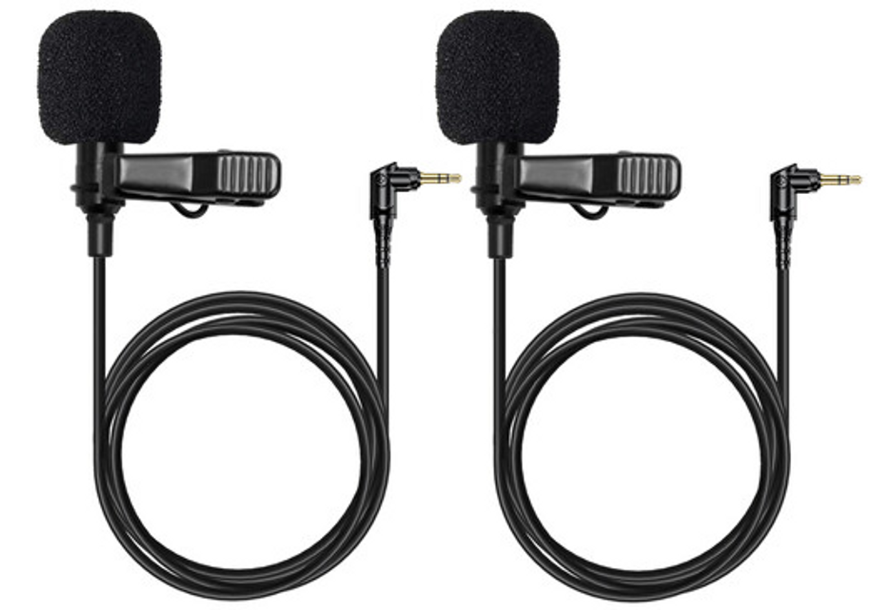 Hollyland HL-OLM02P2 LARK MAX Omnidirectional Lavalier Microphone Set (2-Pack, Black) (HL-OLM02P2)
