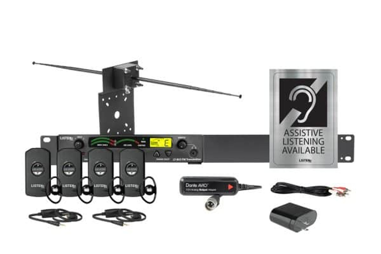Listen Technologies LS-31-072-D Listen iDSP Essentials Level 2 Stationary RF System (72 MHz) (Dante) (LS-31-072-D)