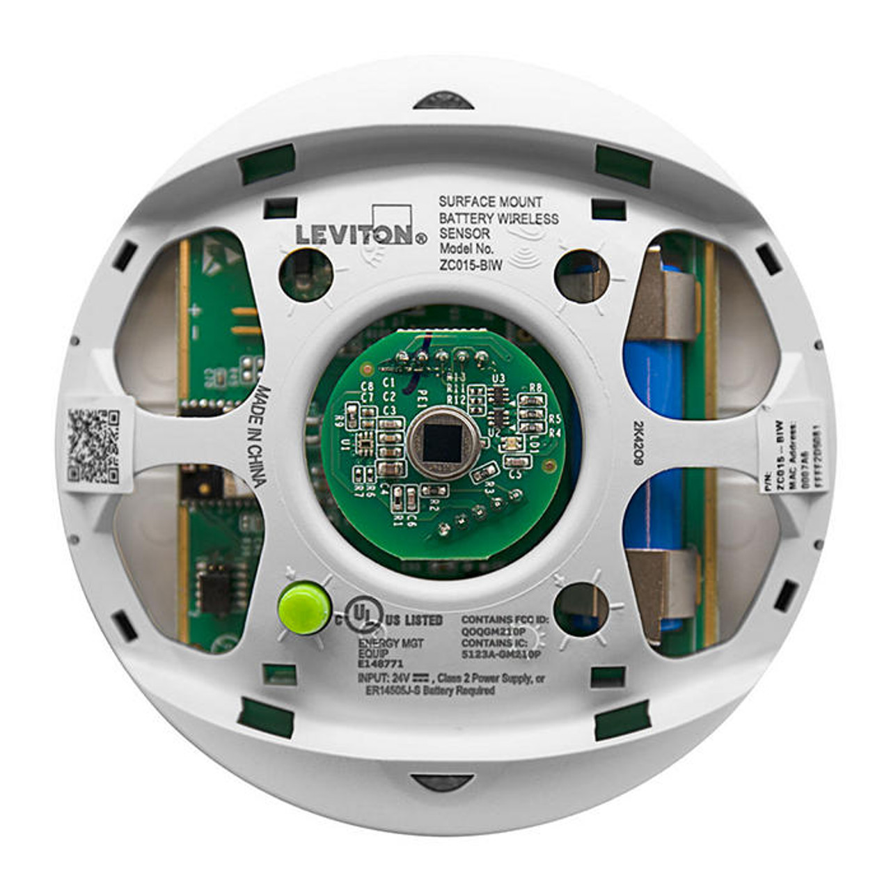 Leviton ZC015-BIW GreenConnect Wireless Passive Infrared (PIR) Occupancy Sensor & Photocell (ZC015-BIW)