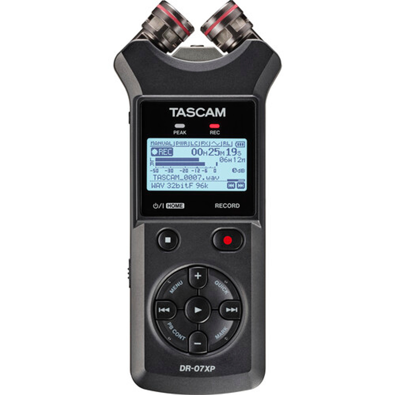 Tascam DR-07XP 2-Channel 32-Bit Float Portable Audio Recorder (DR-07XP)