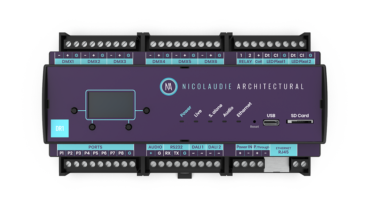 Nicolaudie DINA-DR1 DIN Rail Mounted Lighting Controller (DINA-DR1)