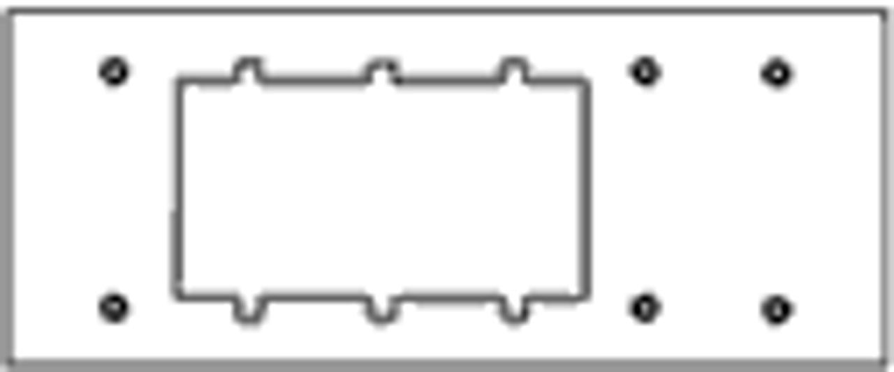 Johnson Systems AP-6A3 6 Gang to 3 Gang Adaptor Plate (AP-6A3)