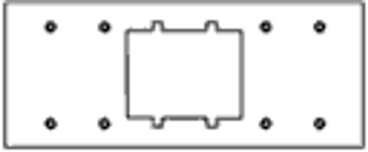 Johnson Systems AP-6A2 6 Gang to 2 Gang Adaptor Plate (AP-6A2)