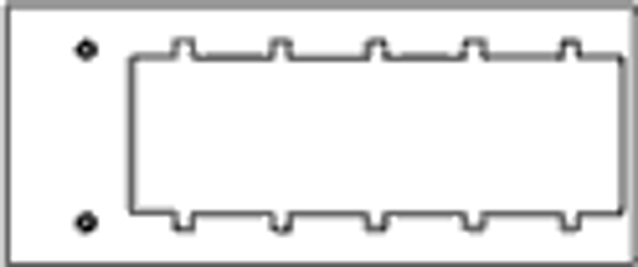 Johnson Systems AP-6A5 6 Gang to 5 Gang Adaptor Plate (AP-6A5)